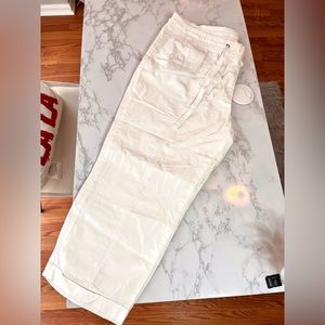 White capri pants